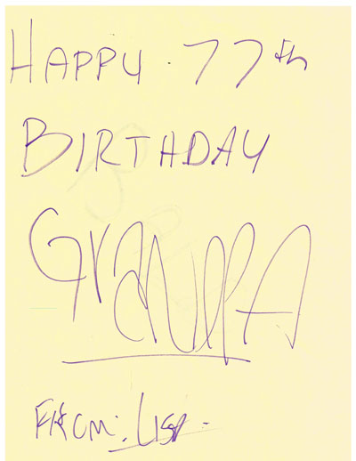 Bday Card 2007